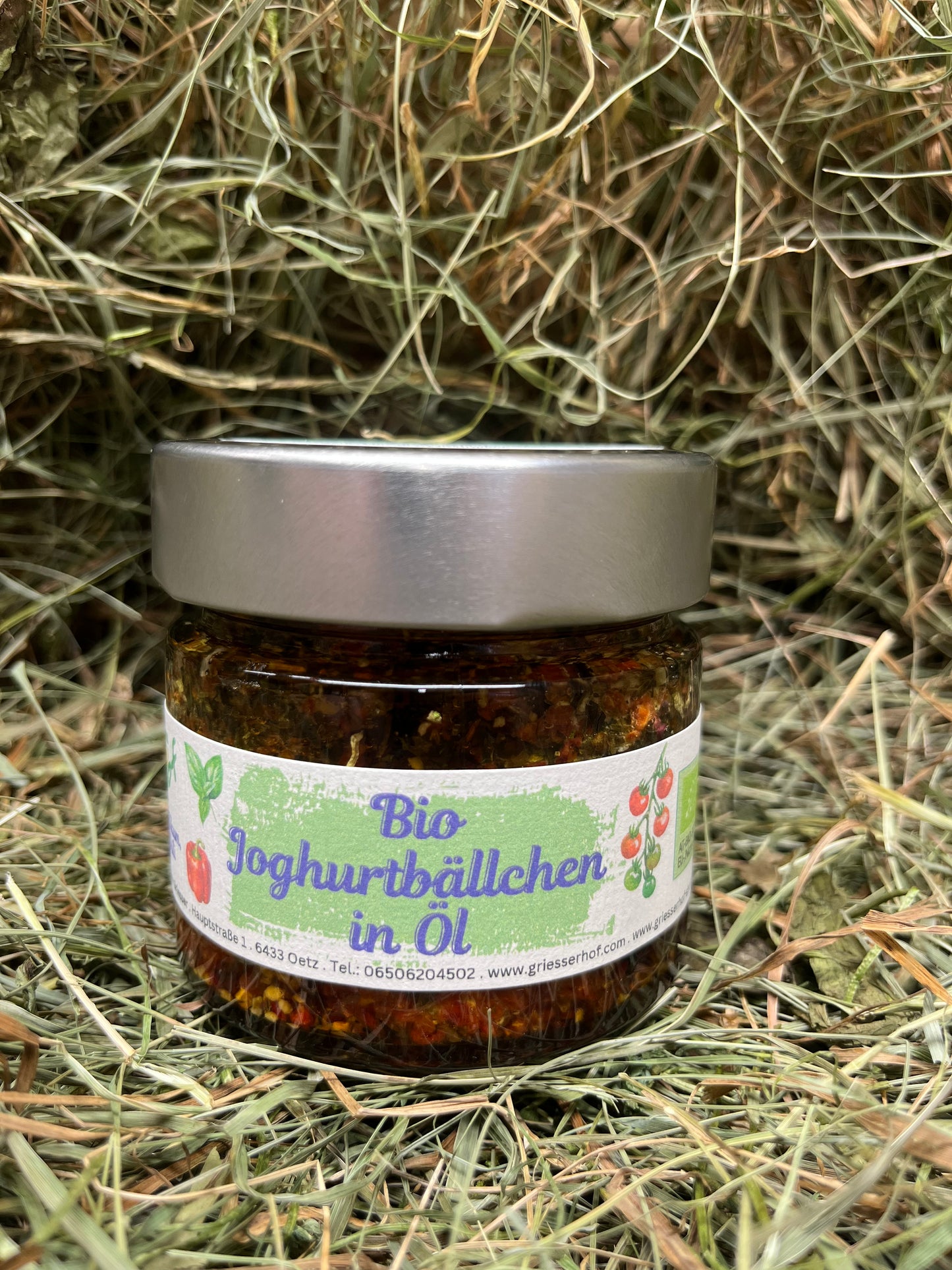 Bio-Joghurtbällchen in Öl